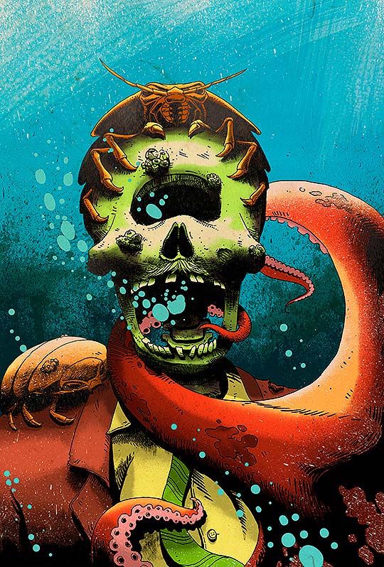 Ilustración, mundos extraños y colorido de Pedro Correa