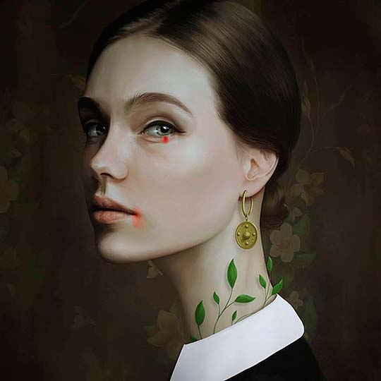 Ilustración y retratos emotivos de Krisztian Tejfel