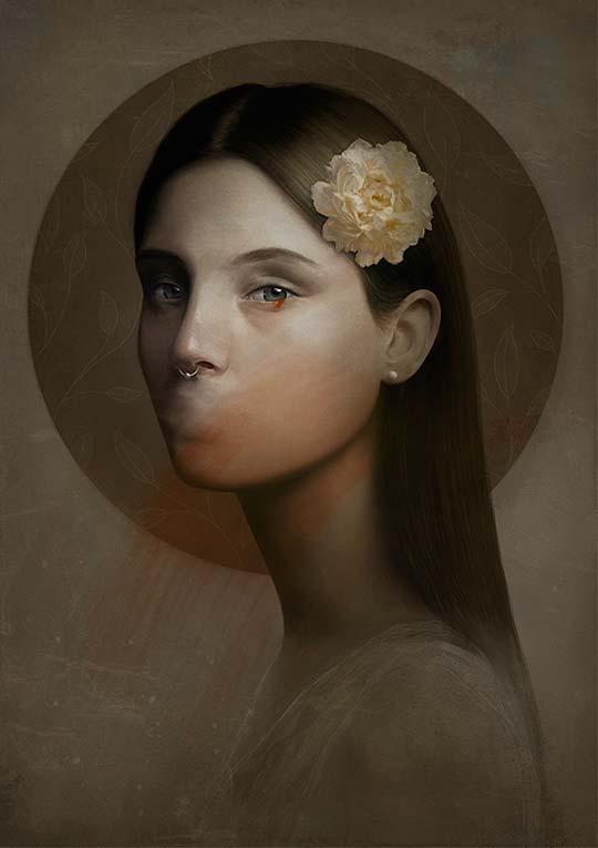 Ilustración y retratos emotivos de Krisztian Tejfel