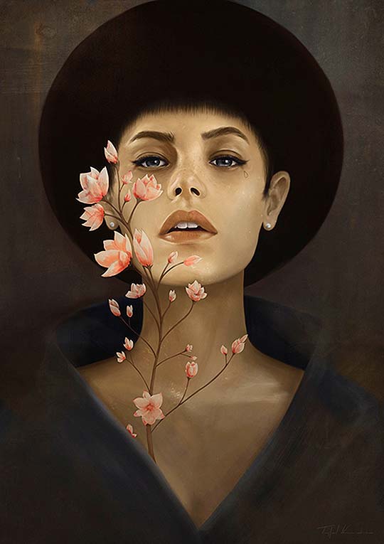 Ilustración y retratos emotivos de Krisztian Tejfel