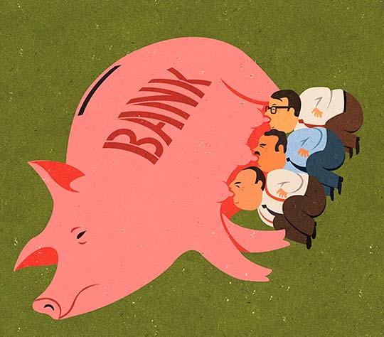 Ilustración, concepto y sátira de John Holcroft